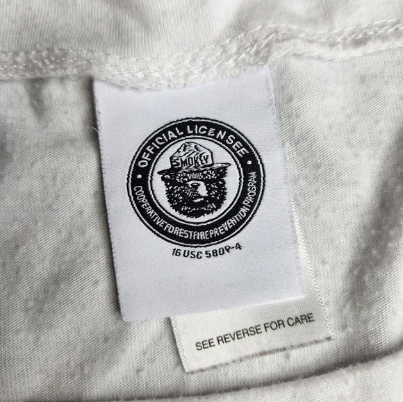 Smokey The Bear White Tshirt 2X #altparks #resist - Picture 4 of 8